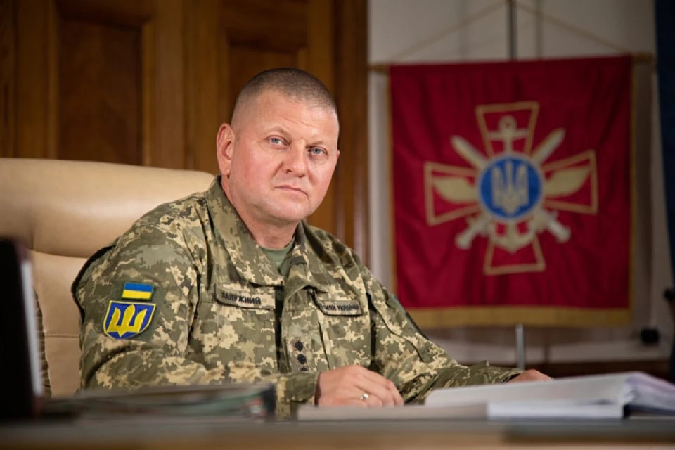 Valeriy Zaluzhnyi in his office