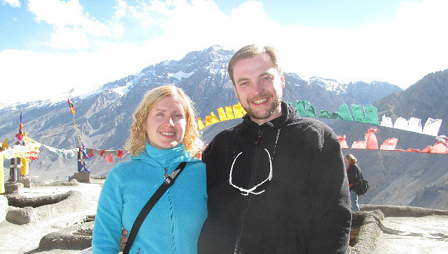 Jeanne with Denys in India 2010