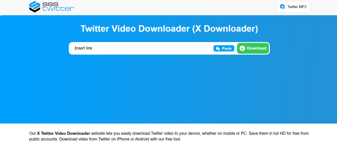 Twitter Video Downloader - Download Twitter (X) Video in MP4